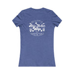 Beautiful Unpredictable Blue Collar Wife back-view-t-shirt-woman- Available at Workwearcomfort.com
