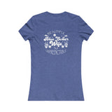 Beautiful Unpredictable Blue Collar Wife back-view-t-shirt-woman- Available at Workwearcomfort.com