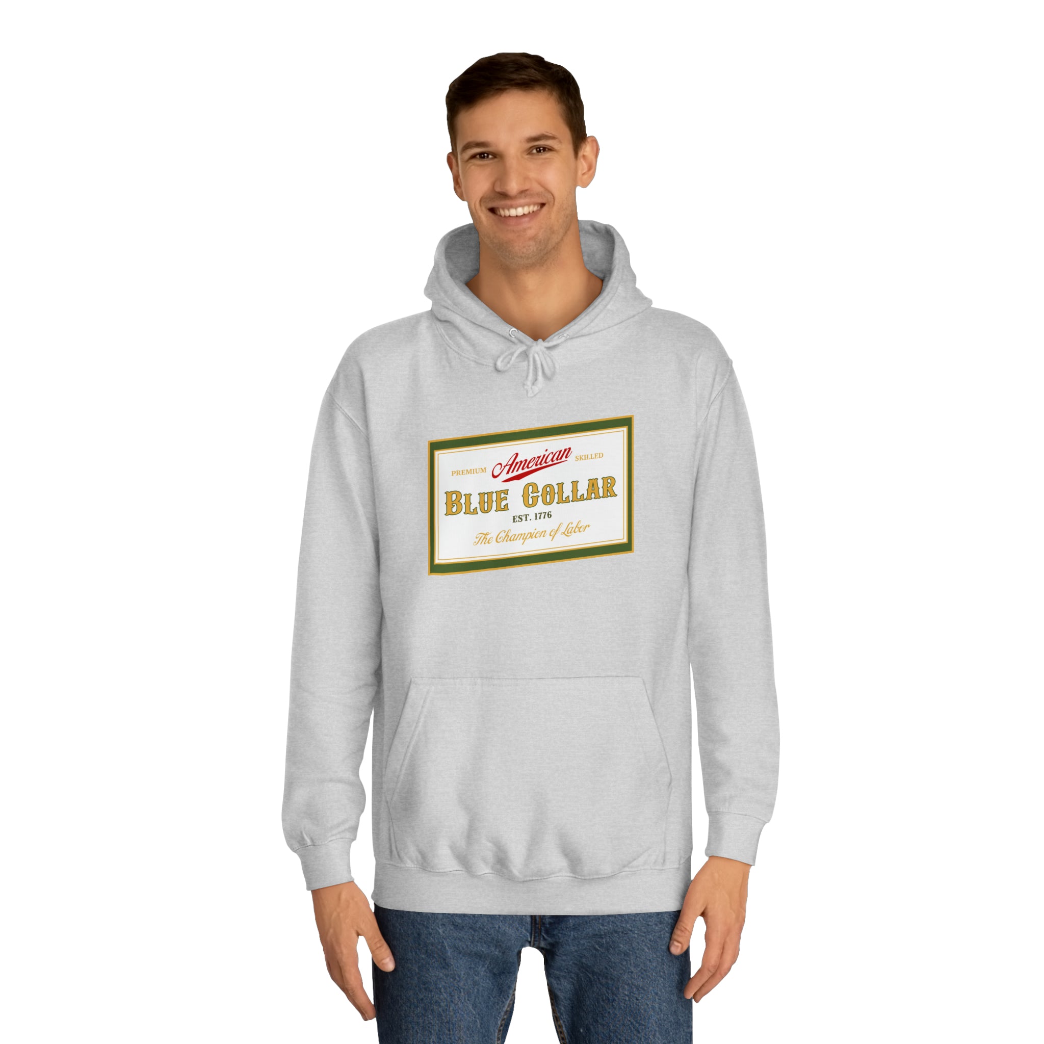 Blue Collar American Miller Parody Hoodie
