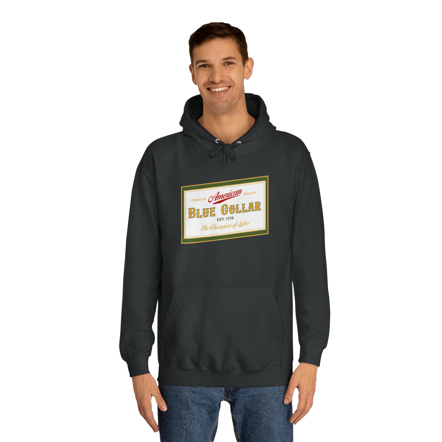 Blue Collar American Miller Parody Hoodie
