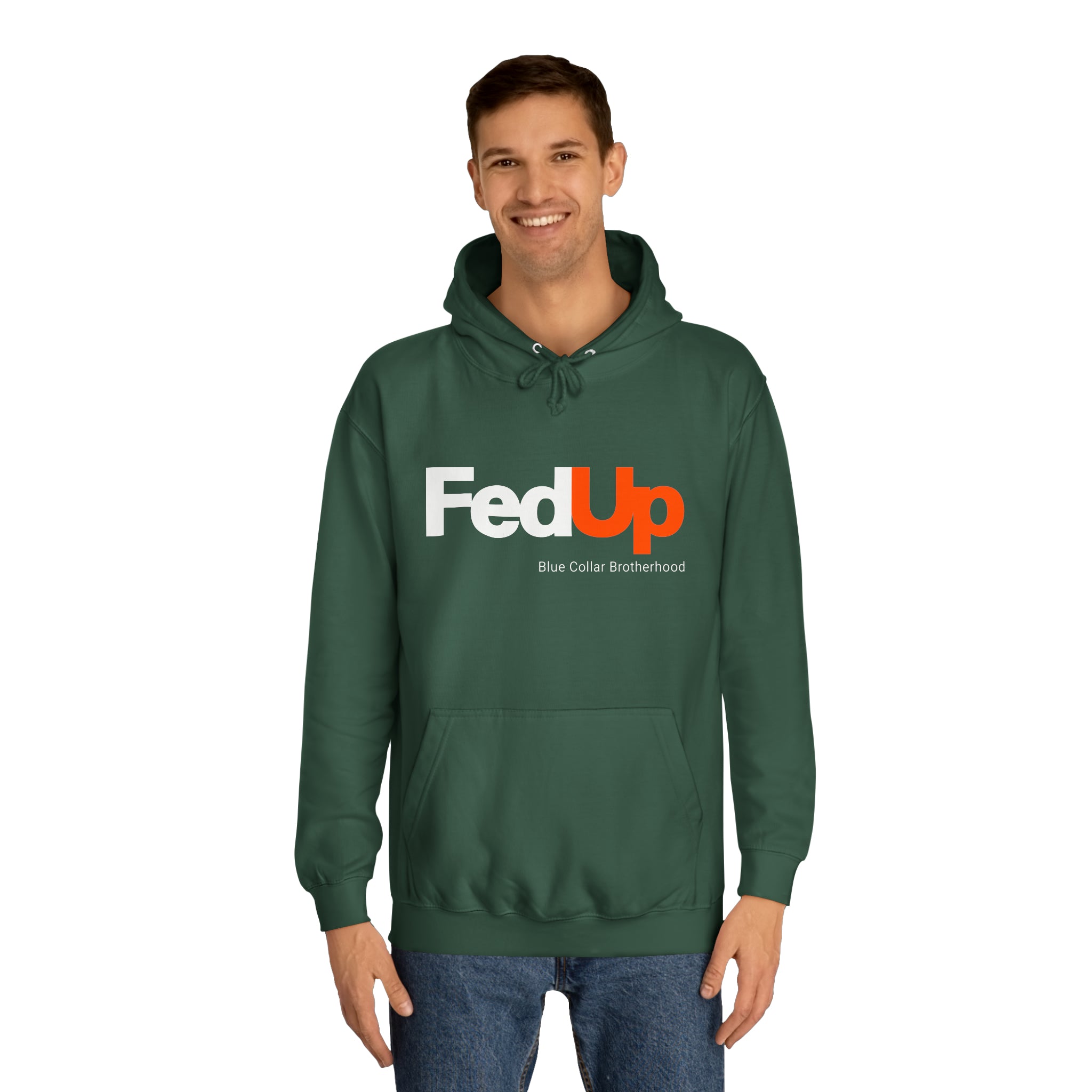 FedUp Blue Collar Parody Hoodie