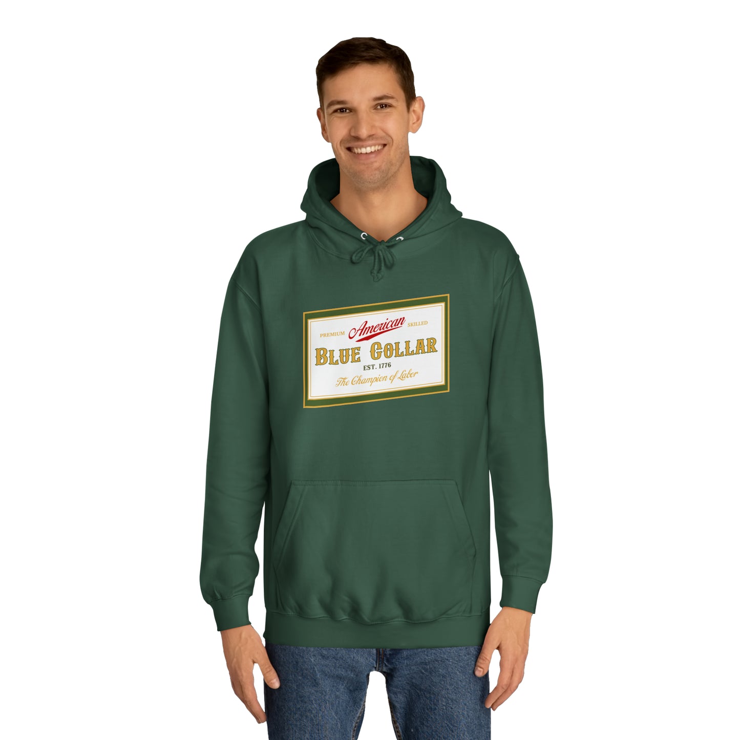 Blue Collar American Miller Parody Hoodie