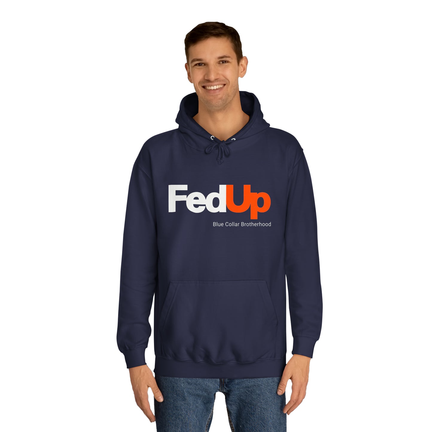 FedUp Blue Collar Parody Hoodie