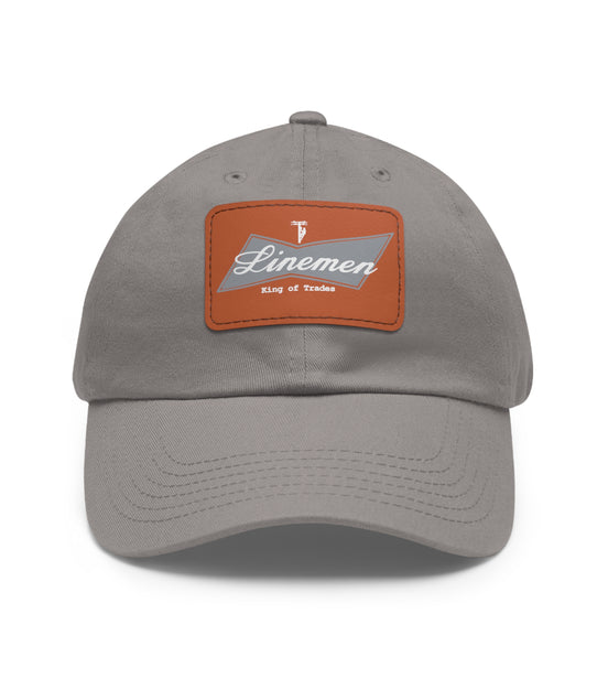 Linemen Blue-Collar Leather Patch Hat