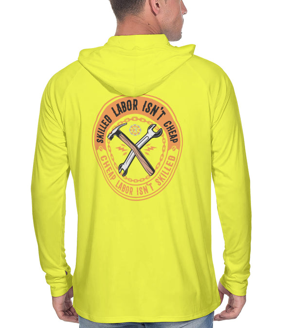 UPF 50+ Lightweight Sun Work Hoodie - Skilled Labor Isn't Cheap