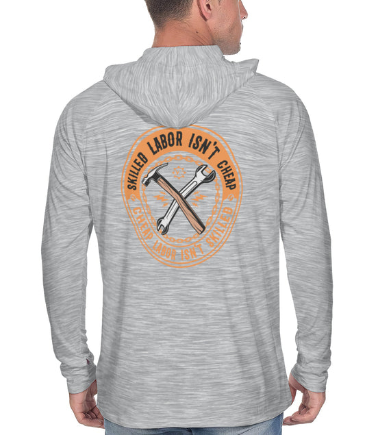 UPF 50+ Lightweight Sun Work Hoodie - Skilled Labor Isn't Cheap