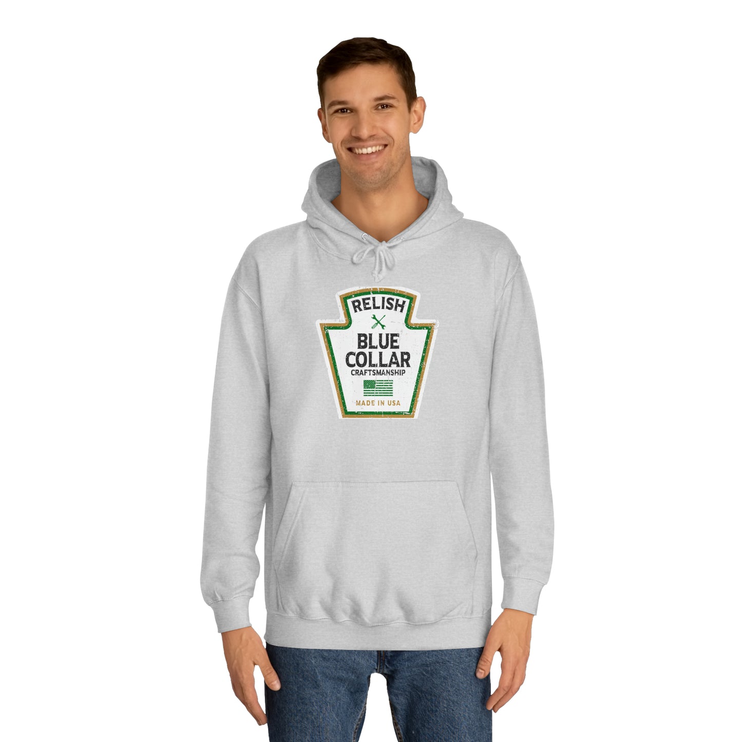 Relish Blue Collar Parody Hoodie