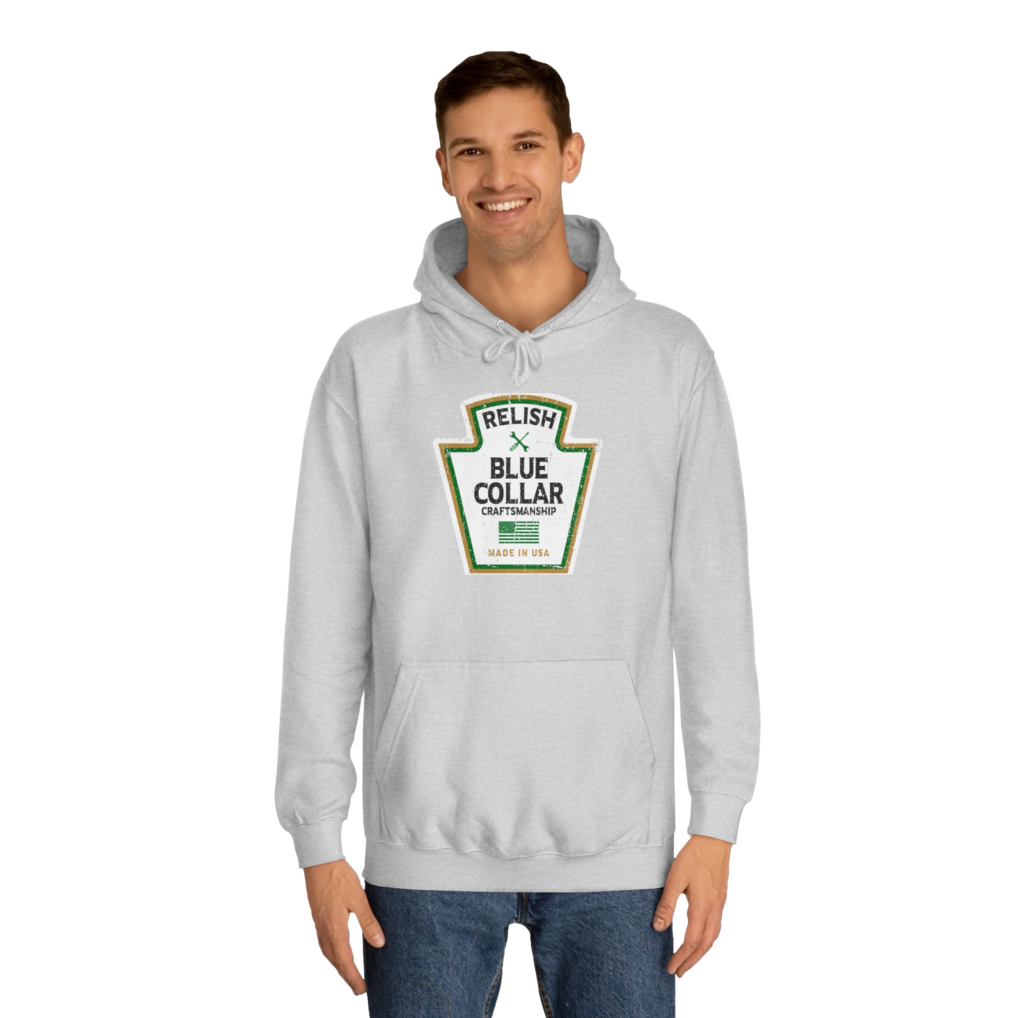 Relish Blue Collar Parody Hoodie