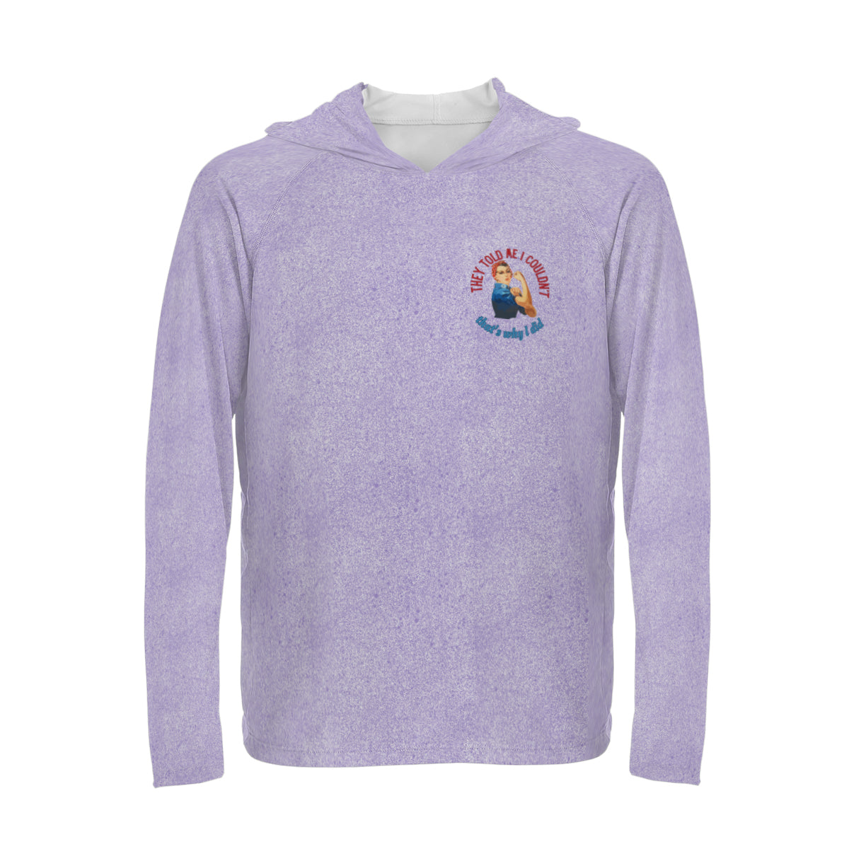 Rosie Riveter Sun Protection Long Sleeve Hoodie - UPF50+ Available at workwearcomfort.com 