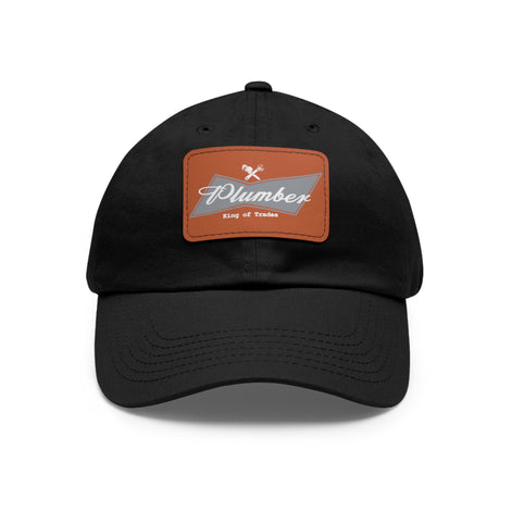 Plumber Blue-Collar Leather Patch Hat