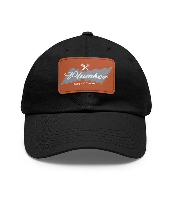 Plumber Blue-Collar Leather Patch Hat