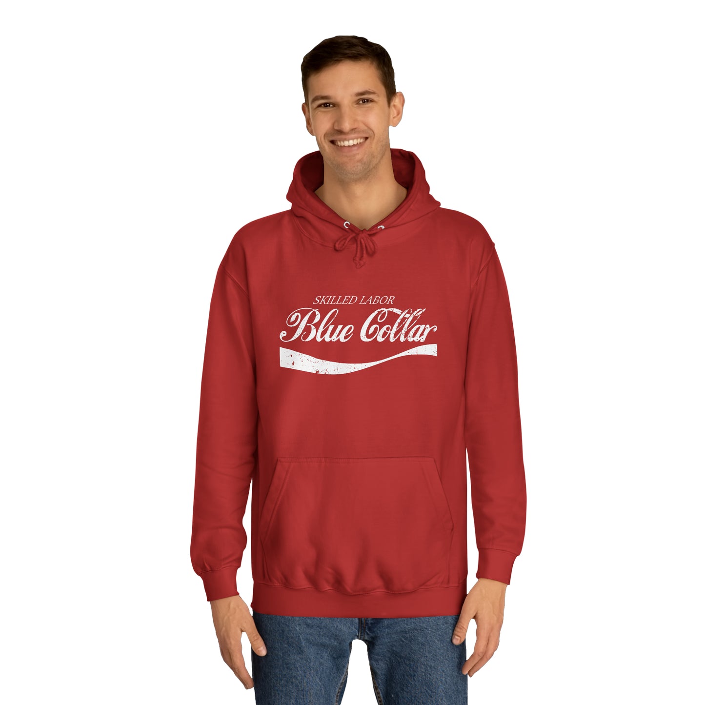 Skilled Labor Blue Collar Cola Parody Hoodie