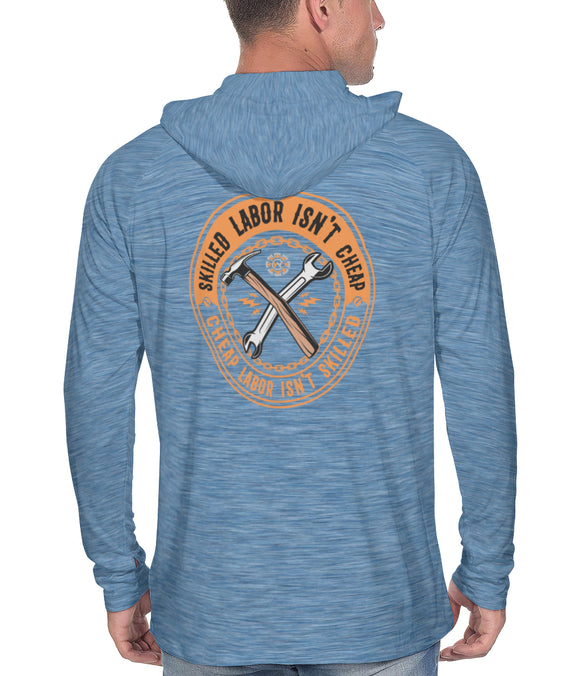 UPF 50+ Lightweight Sun Work Hoodie - Skilled Labor Isn't Cheap