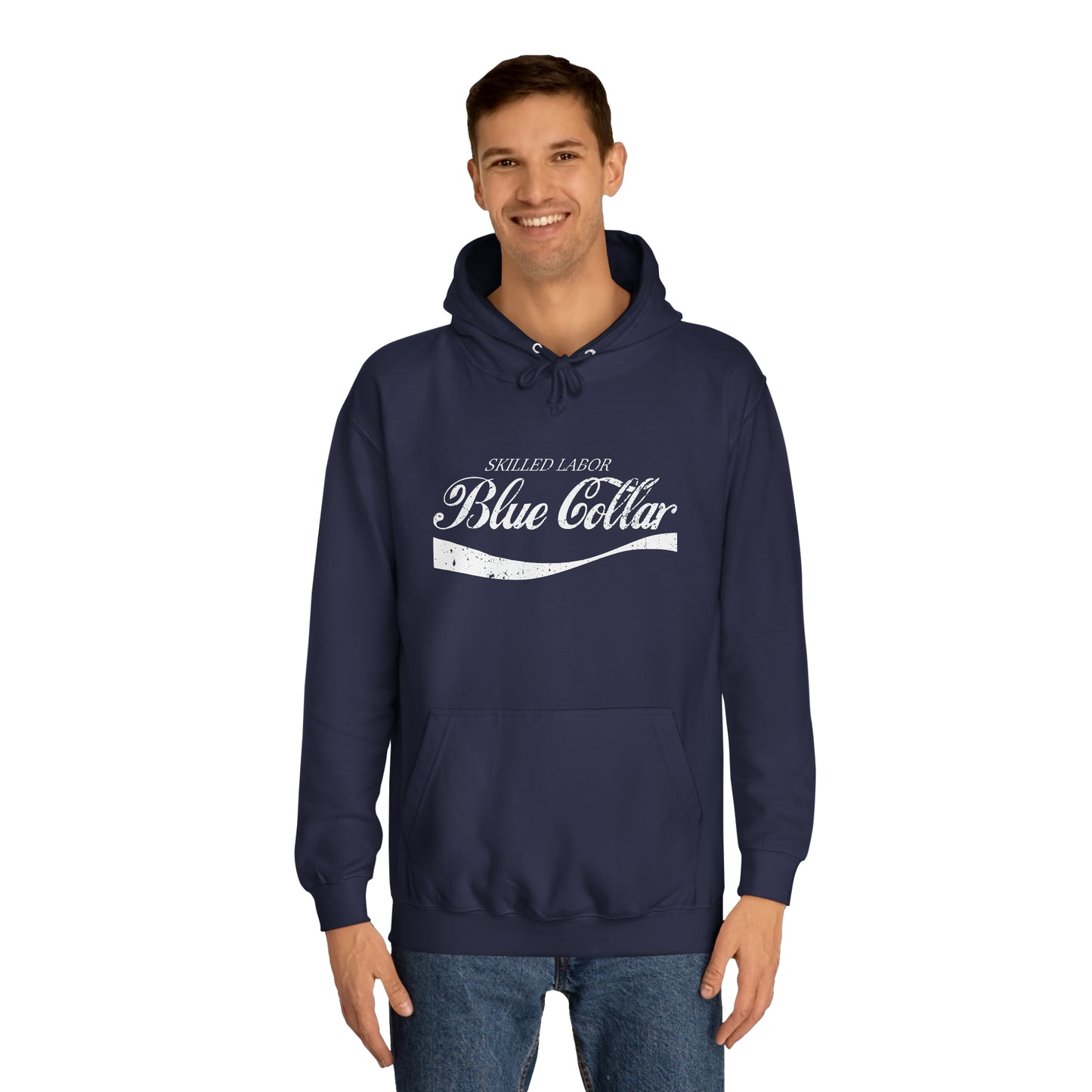 Skilled Labor Blue Collar Cola Parody Hoodie