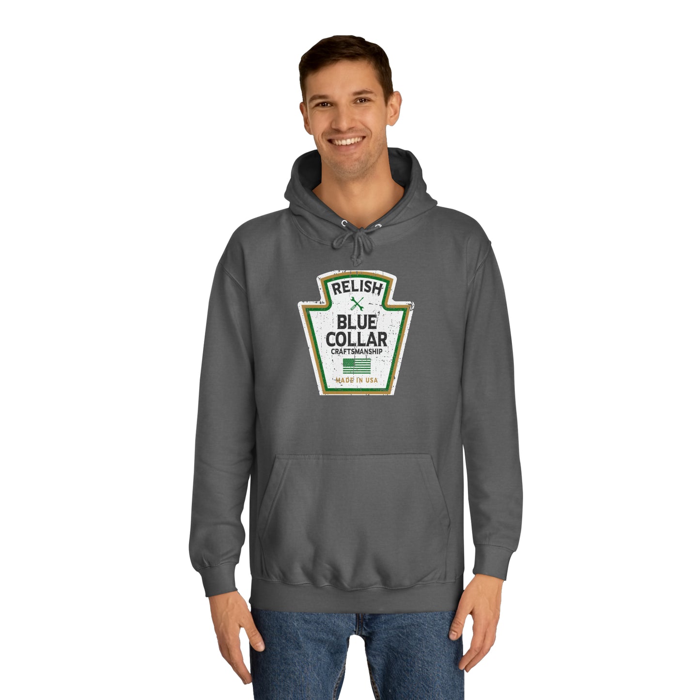 Relish Blue Collar Parody Hoodie