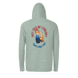 Rosie Riveter Sun Protection Long Sleeve Hoodie - UPF50+ Available at workwearcomfort.com 
