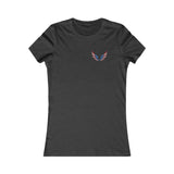 American Flag Angel Wings - Women's Tee T-shirt Workwearcomfort.com