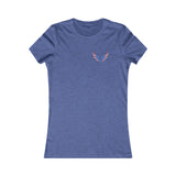 American Flag Angel Wings - Women's Tee T-shirt Workwearcomfort.com