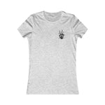 Beautiful Unpredictable Blue Collar Wife back-view-t-shirt-woman- Skeleton Fingers - Available at Workwearcomfort.com