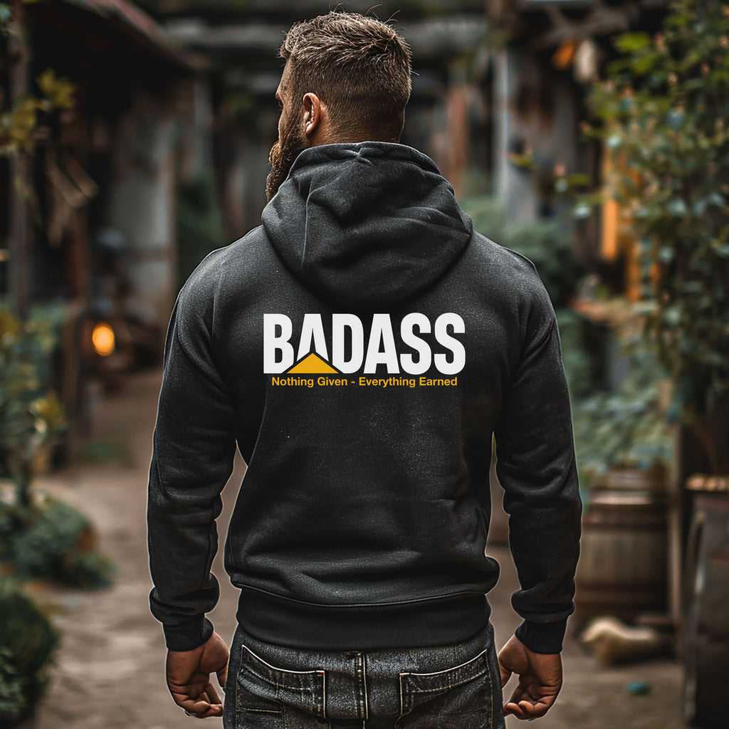 WorkWearComfort Badass Nothing Given Everything Earned Sweatshirt Black 3XL