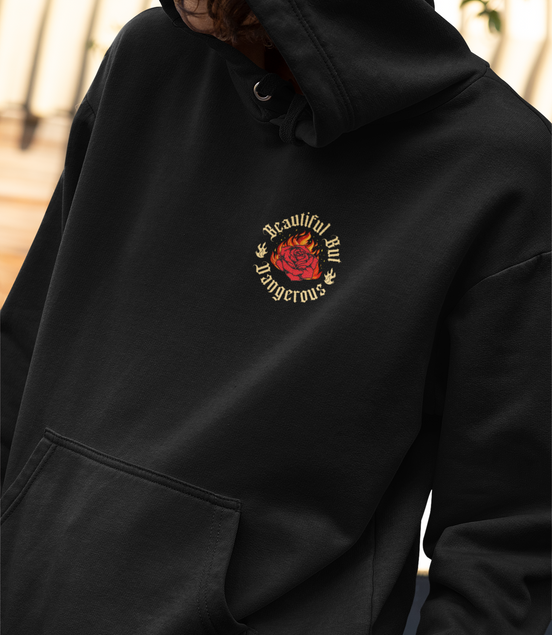 Women's Beautiful But Dangerous Hooded Sweatshirt Workwearcomfort.com