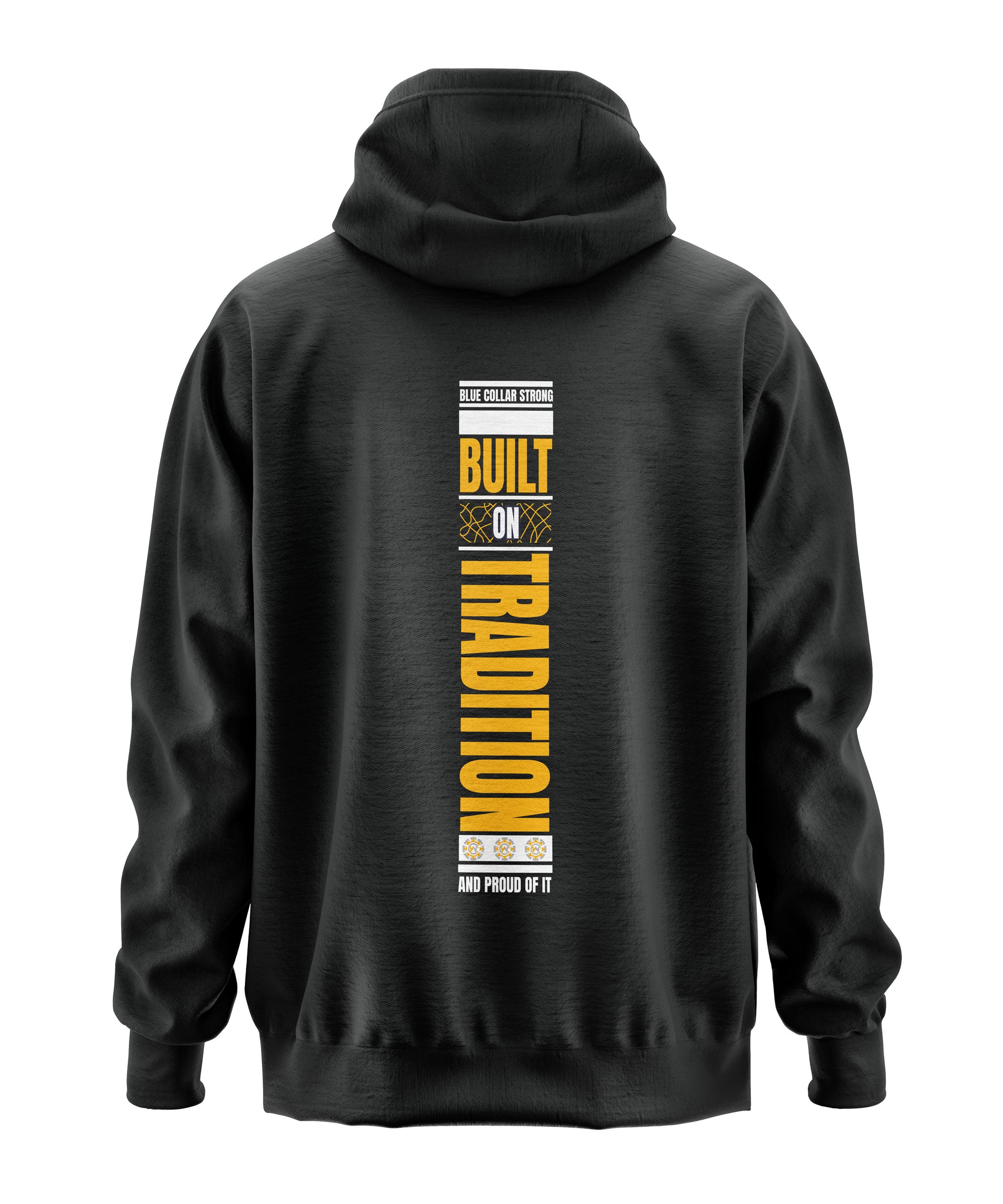 Badass American Blue Collar Hooded Sweatshirt