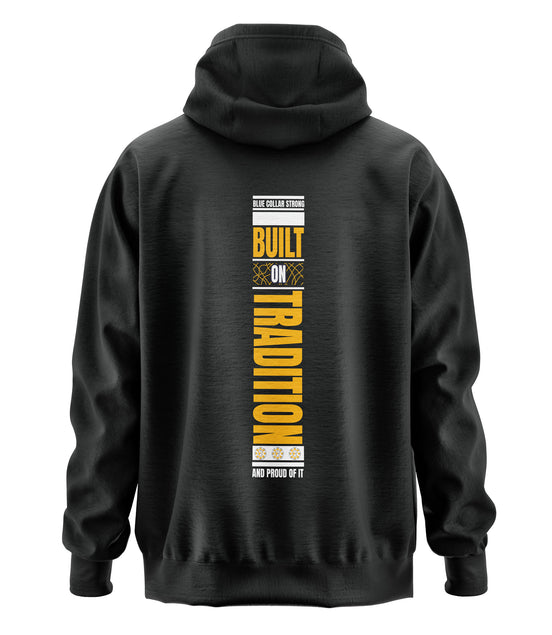 Badass American Blue Collar Hooded Sweatshirt