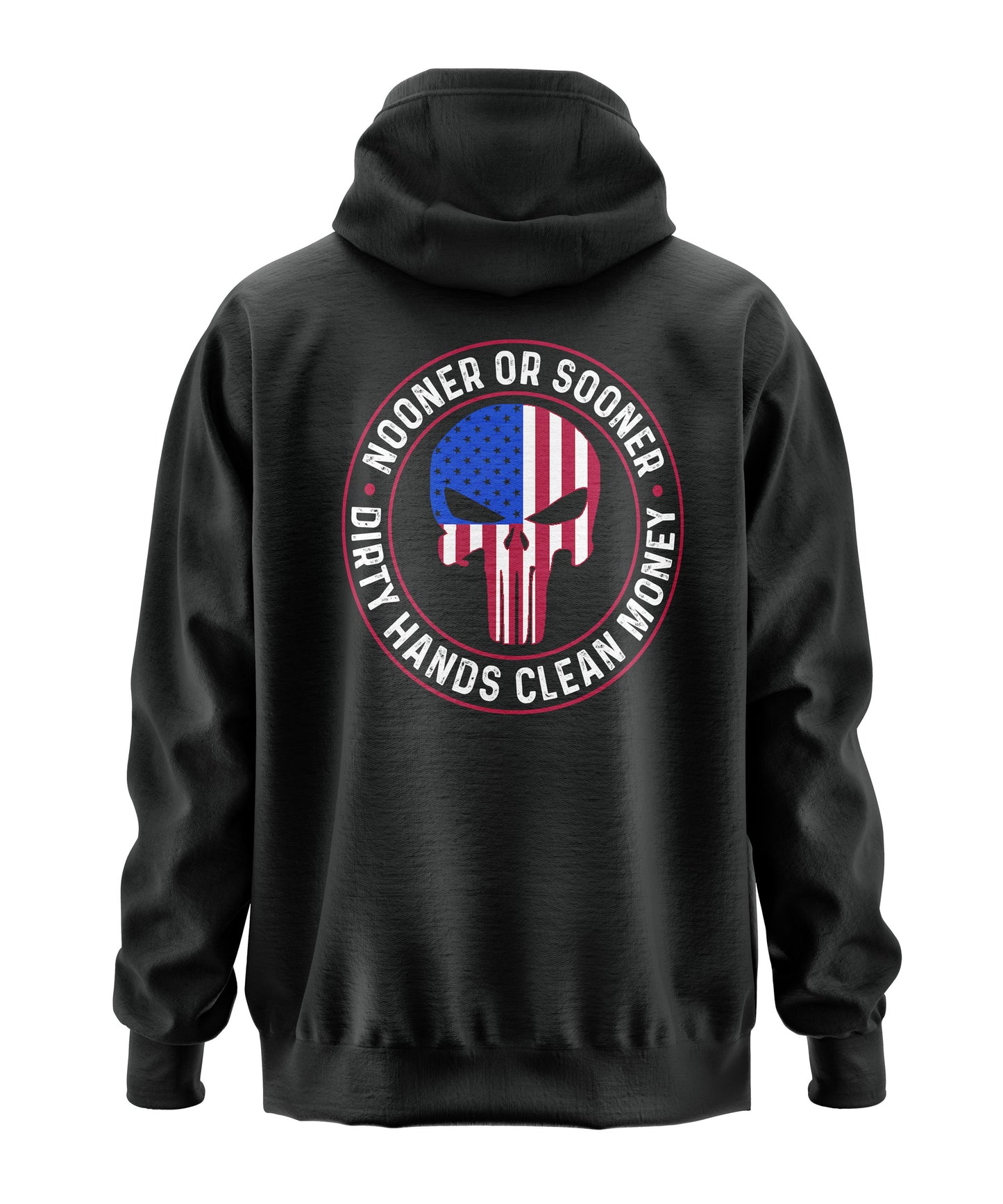 Nooner or Sooner Punisher Hooded Sweatshirt