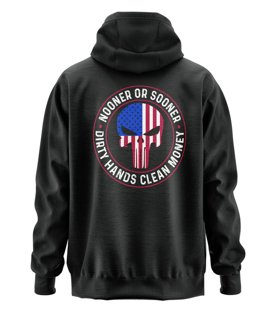 Nooner or Sooner Punisher Hooded Sweatshirt