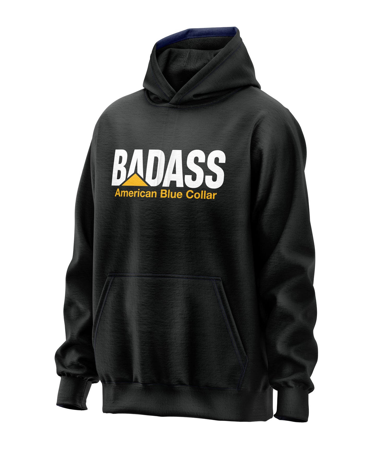 Badass American Blue Collar Hooded Sweatshirt