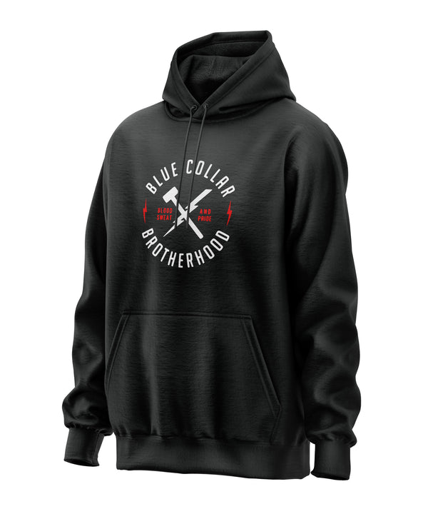 Blue Collar Brotherhood Blood Sweat Pride - Hooded Sweatshirt Hoodie