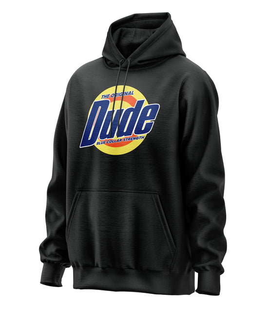 Dude Tide Parody Blue Collar Hoodie