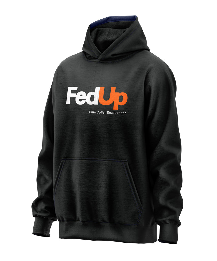 FedUp Blue Collar Parody Hoodie