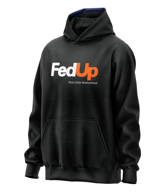 FedUp Blue Collar Parody Hoodie