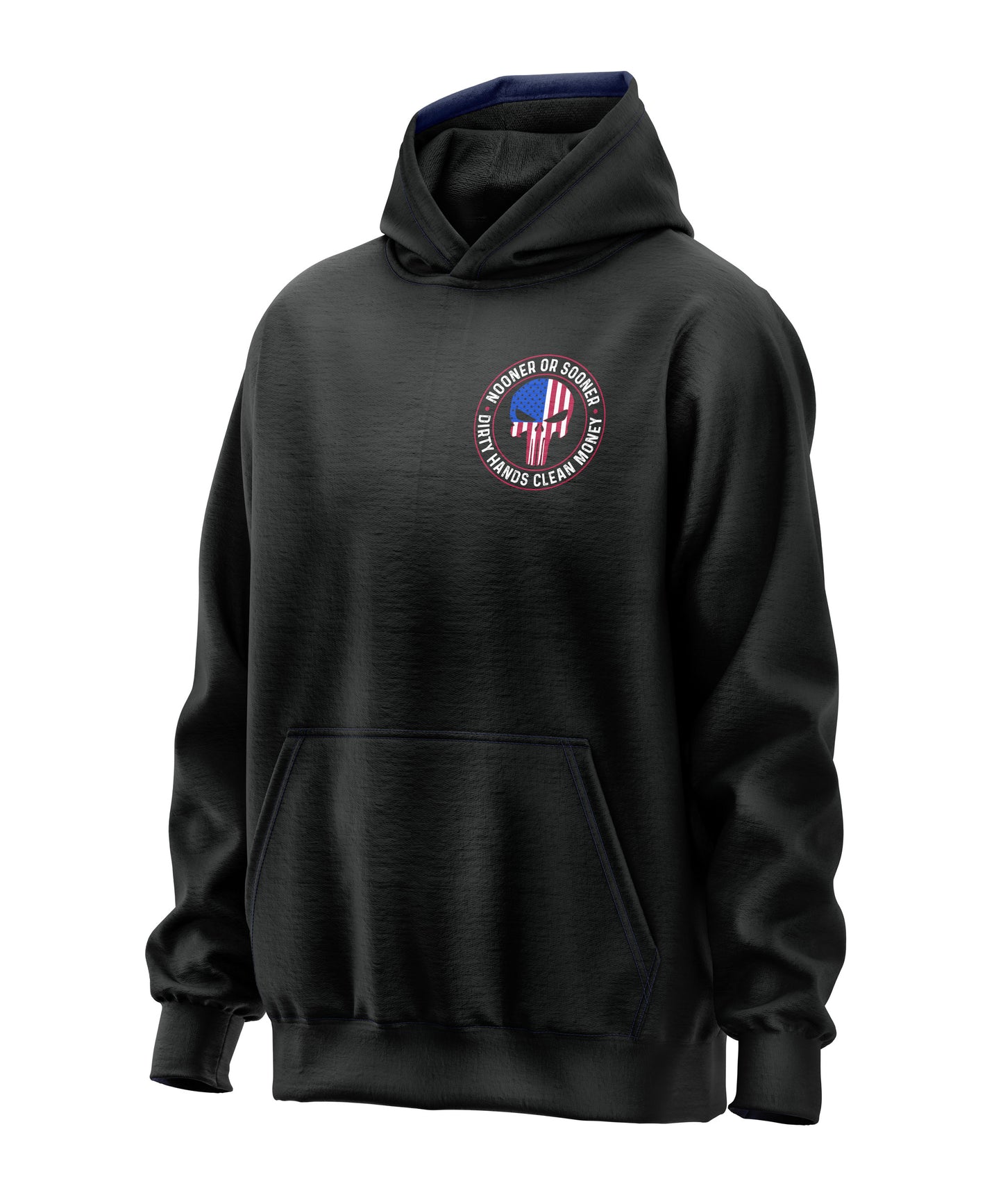 Nooner or Sooner Punisher Hooded Sweatshirt