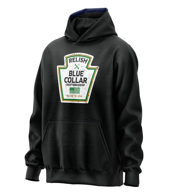 Relish Blue Collar Parody Hoodie