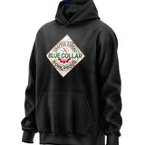 Crafted Strong Blue Collar Parody Hoodie