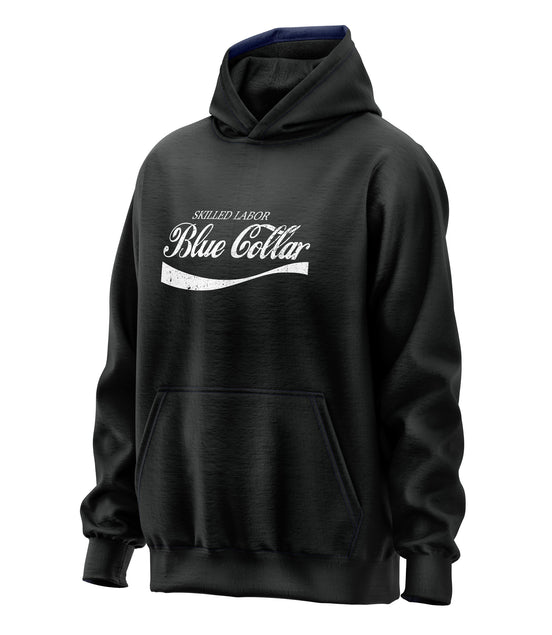 Skilled Labor Blue Collar Cola Parody Hoodie