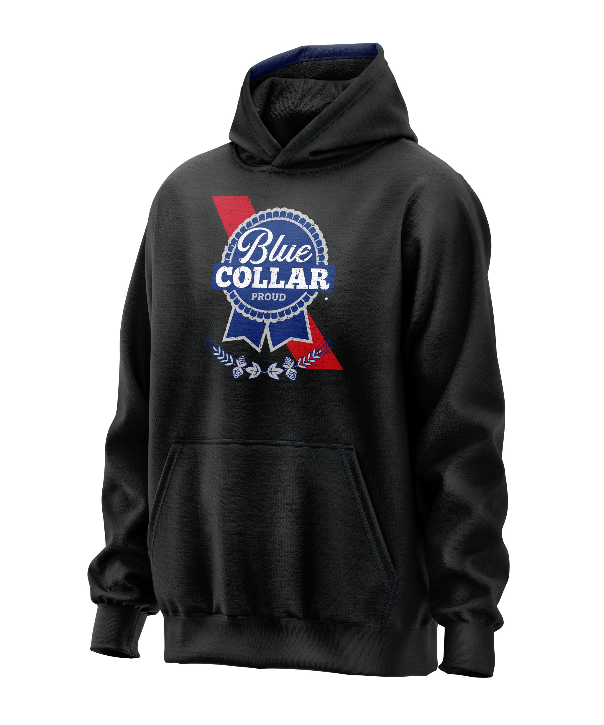 Blue Collar Proud Parody Hoodie