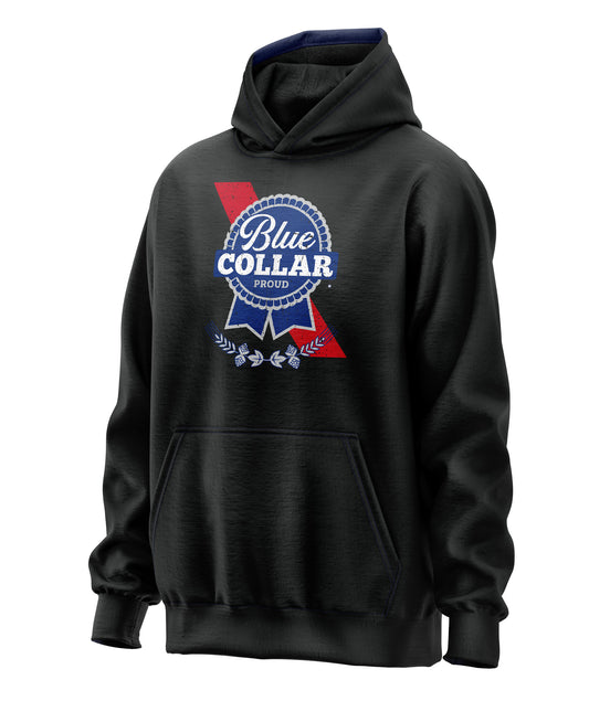 Blue Collar Proud Parody Hoodie