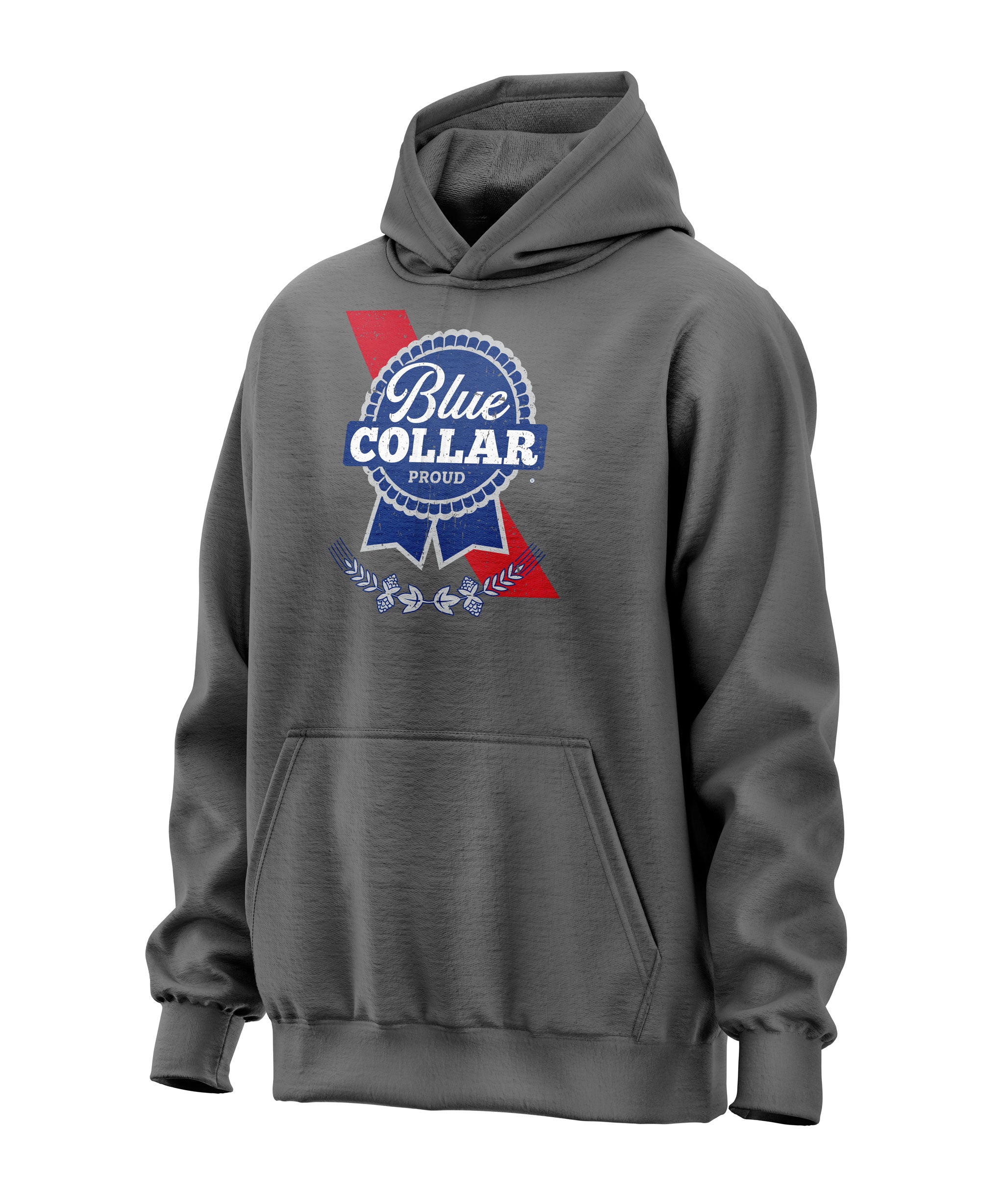 Blue Collar Proud Parody Hoodie