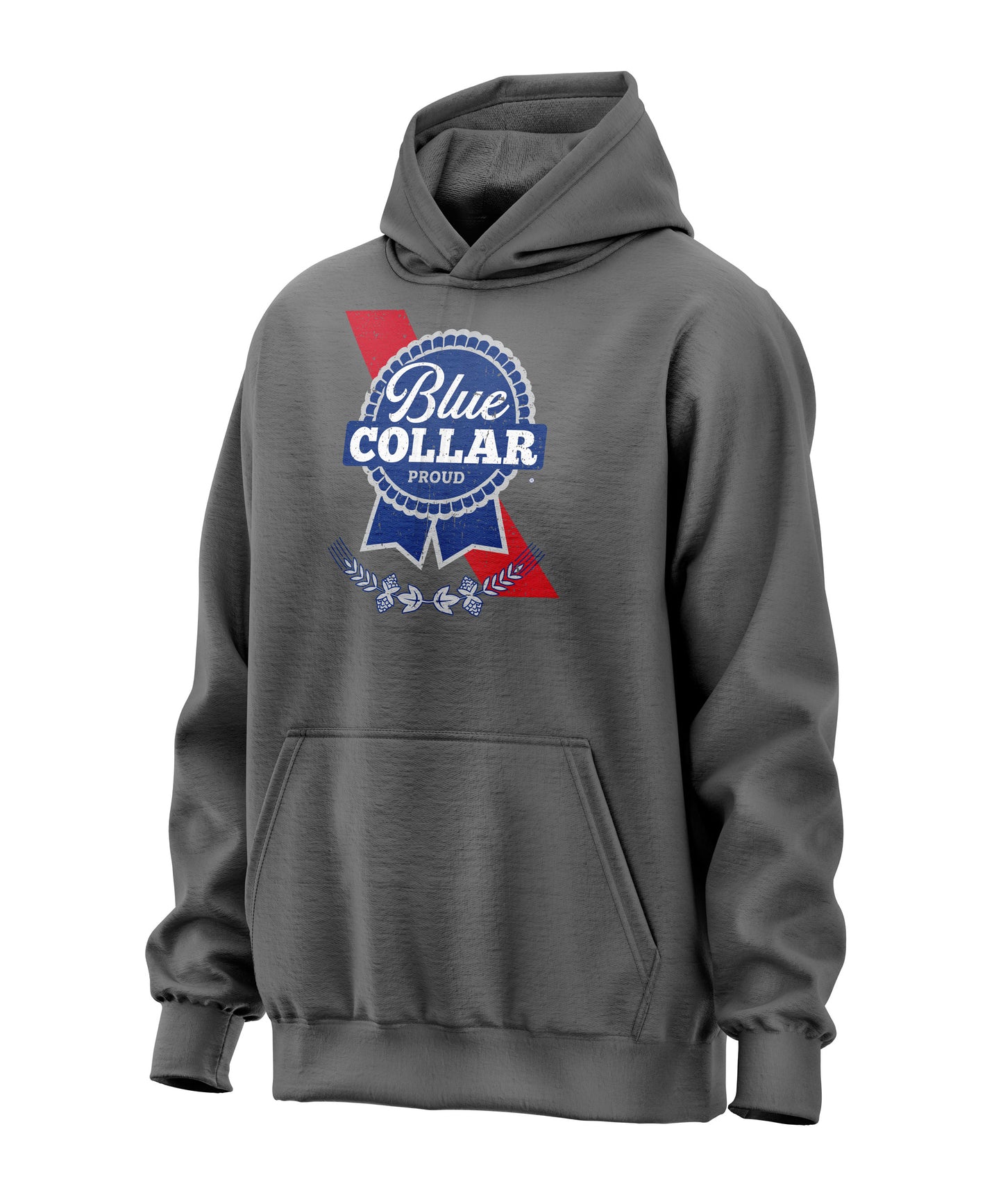 Blue Collar Proud Parody Hoodie