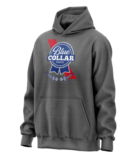 Blue Collar Proud Parody Hoodie