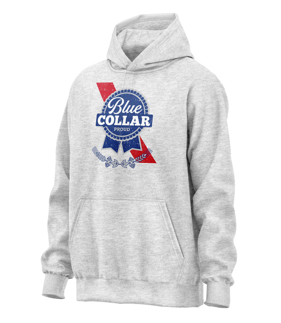 Blue Collar Proud Parody Hoodie