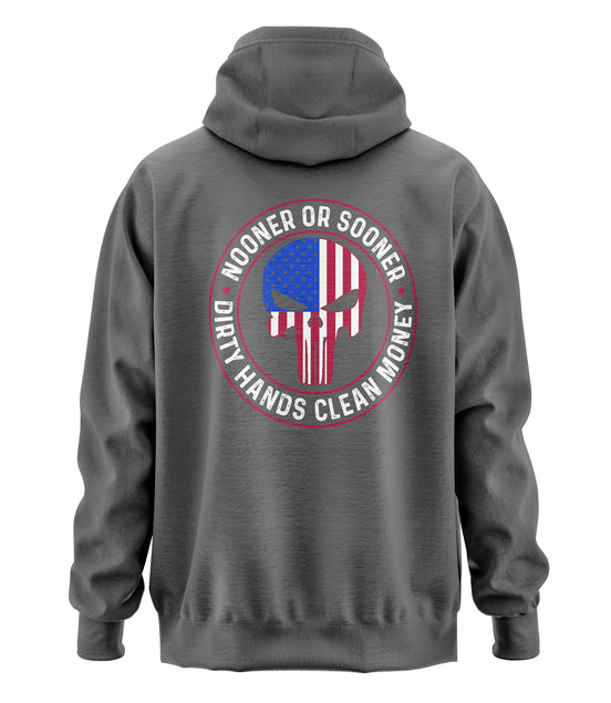Nooner or Sooner Punisher Hooded Sweatshirt