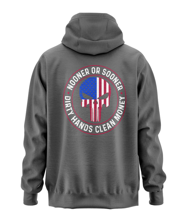 Nooner or Sooner Punisher Hooded Sweatshirt