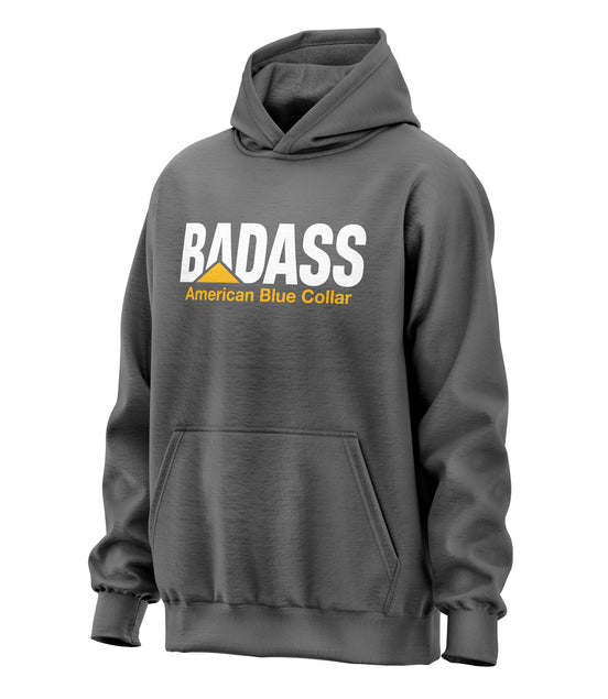 Badass American Blue Collar Hooded Sweatshirt