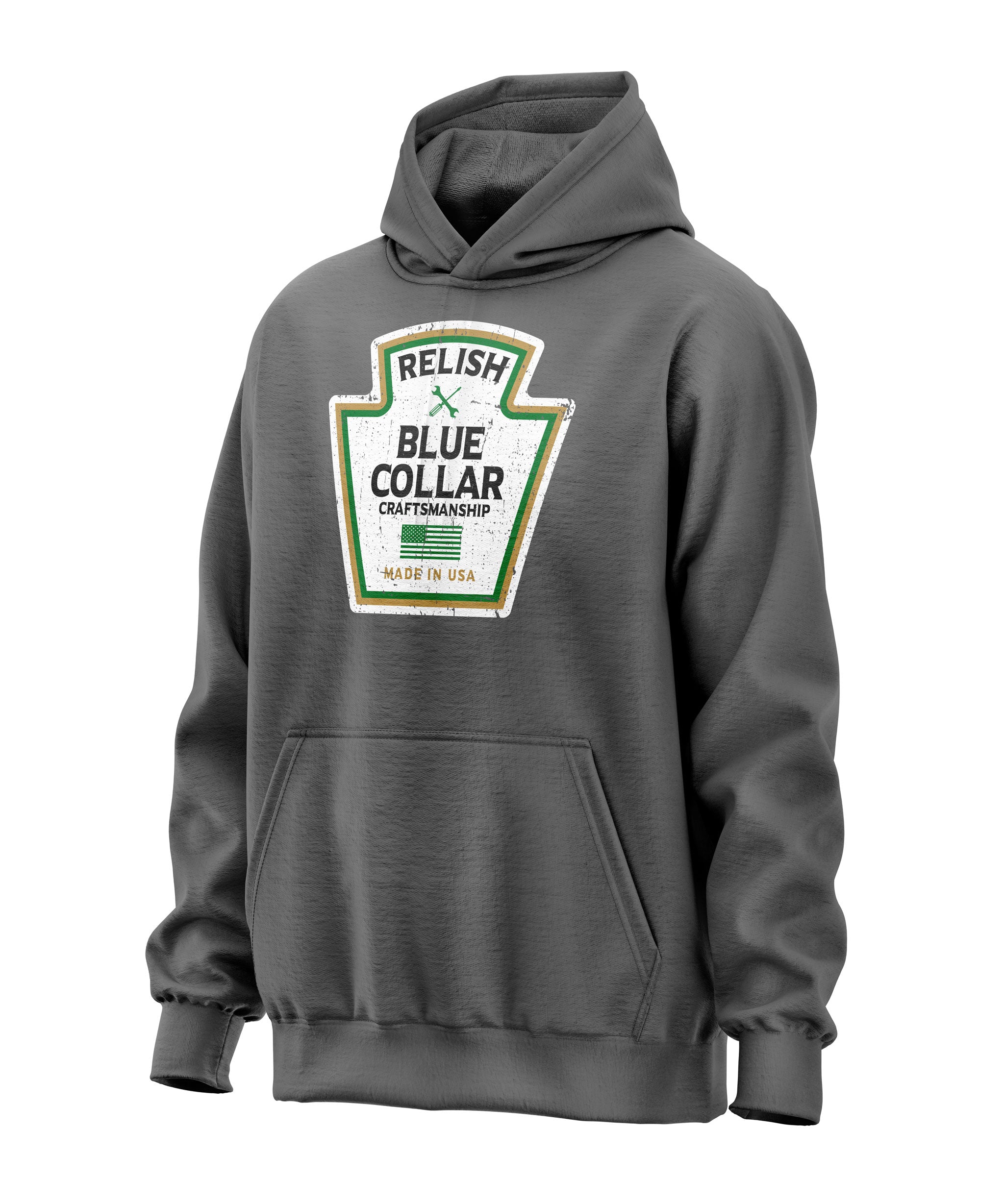 Relish Blue Collar Parody Hoodie