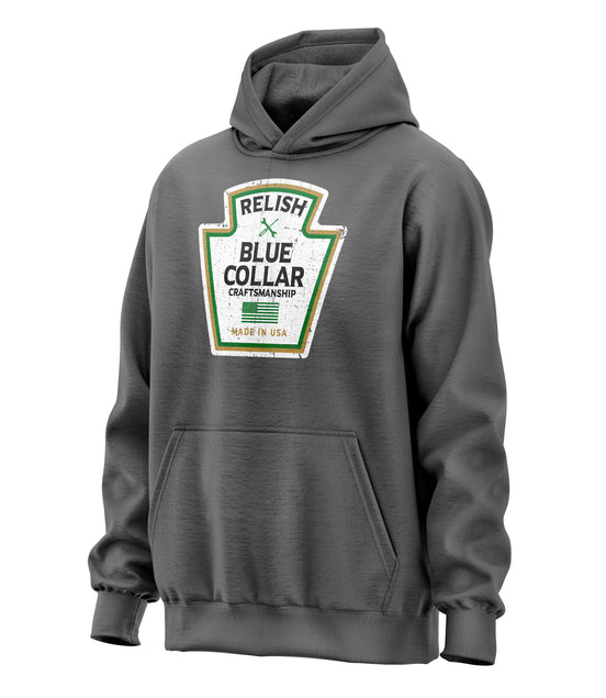 Relish Blue Collar Parody Hoodie