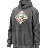 Crafted Strong Blue Collar Parody Hoodie